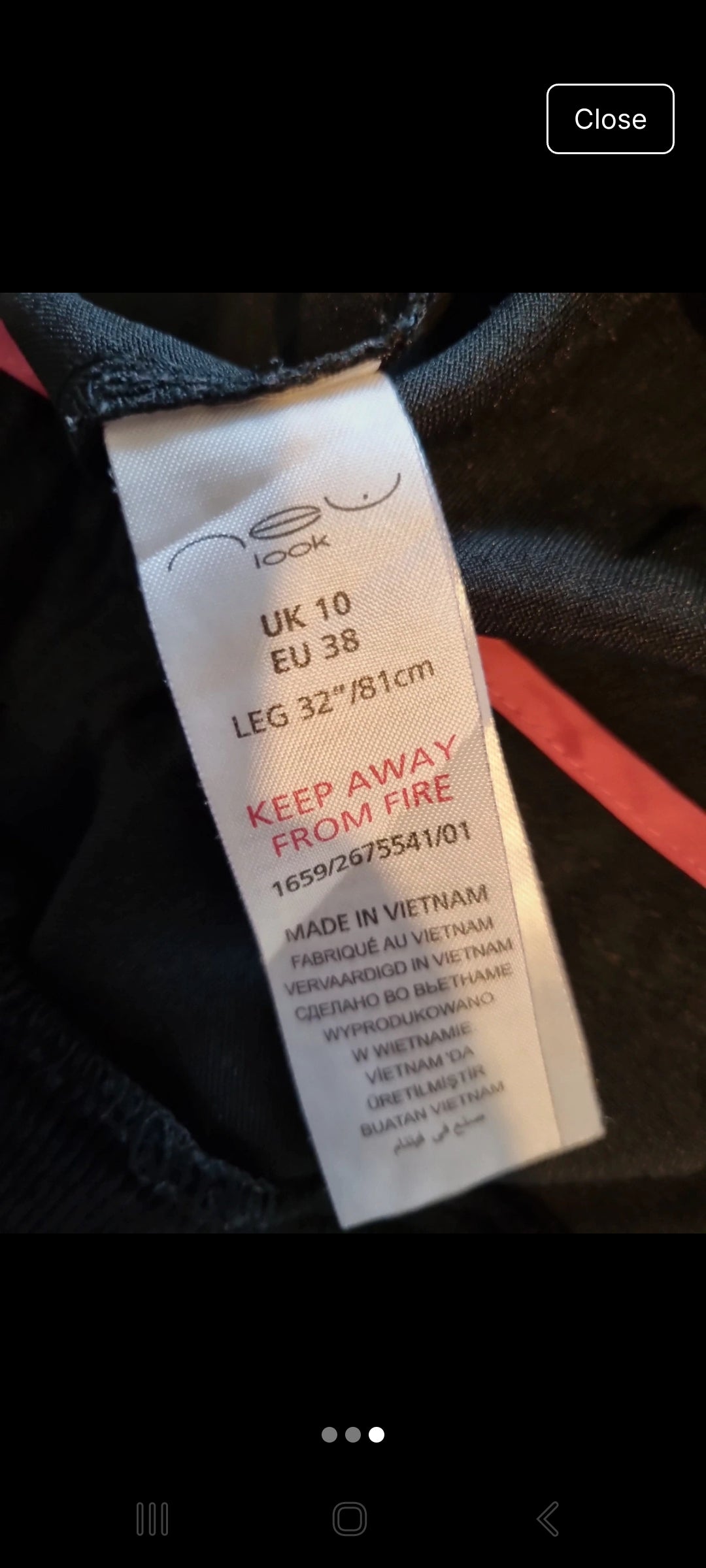 Maternity trousers black