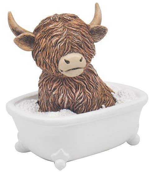 Highland Cow Bath Time