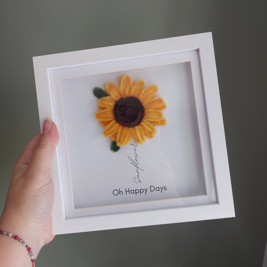 Sunflower Frame 'Oh Happy Days'