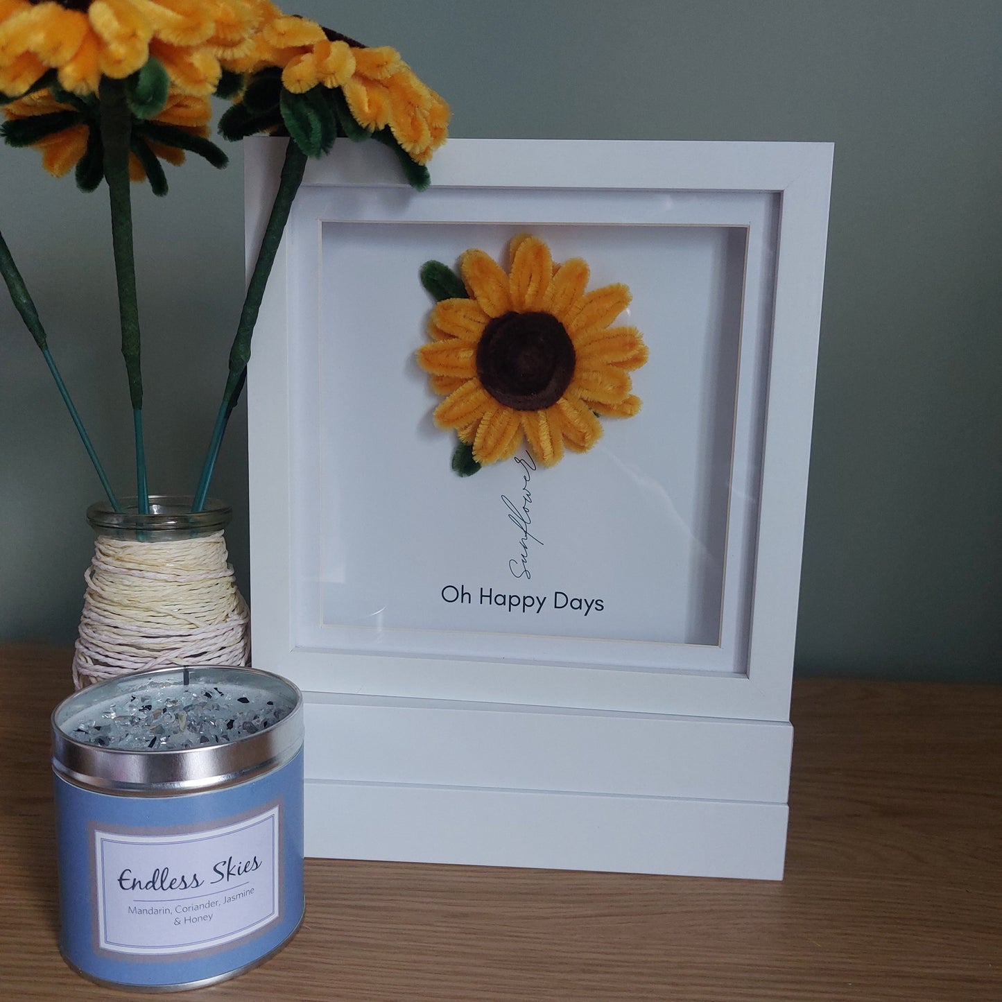 Sunflower Frame 'Oh Happy Days'