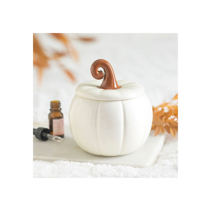White Curly Pumpkin Oil Burner