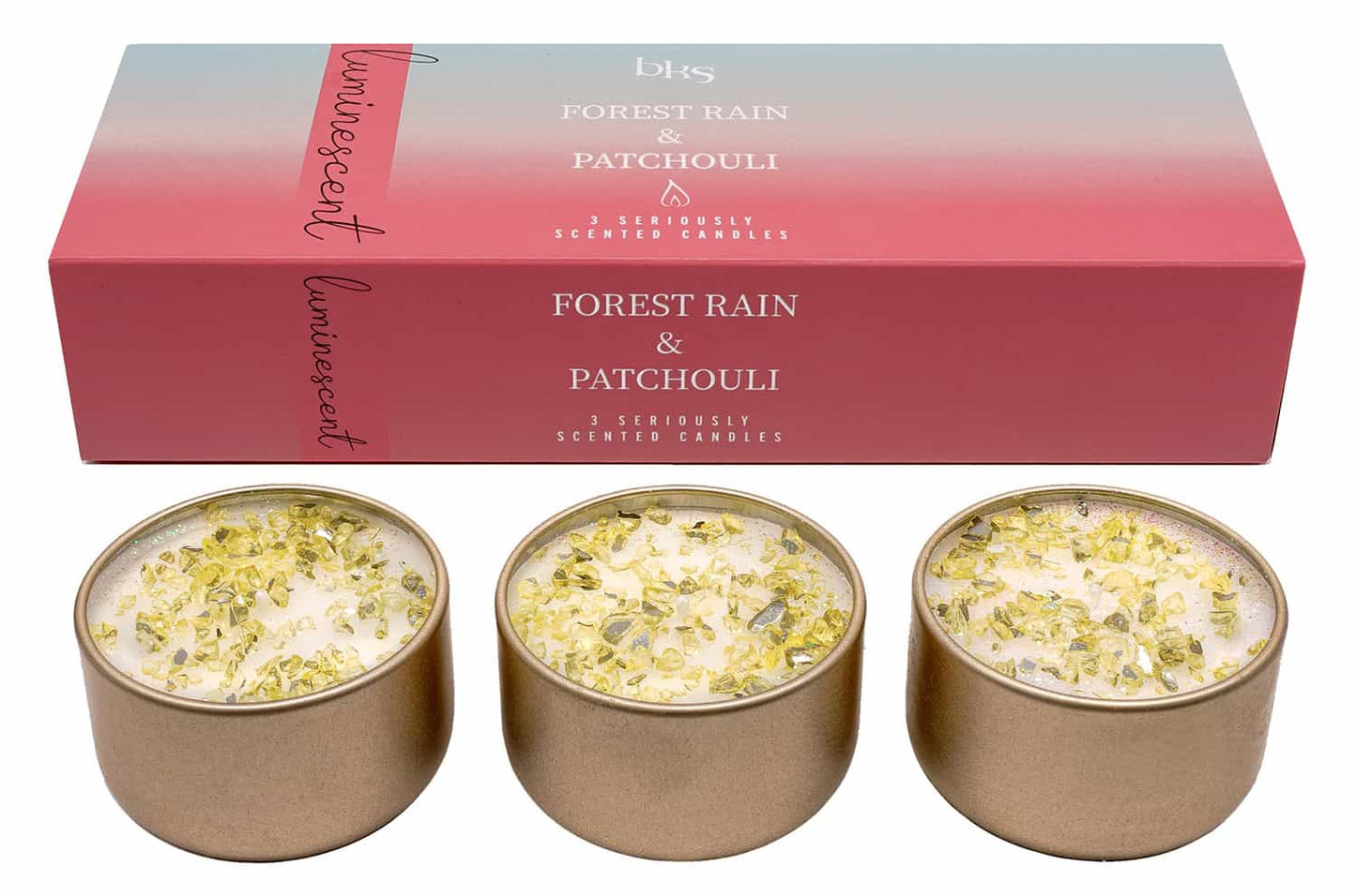 Luminescent Three Lites – Forest Rain and Patchouli
