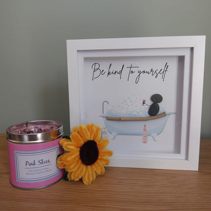 “Be Kind to Yourself” - Pebble Art Frame