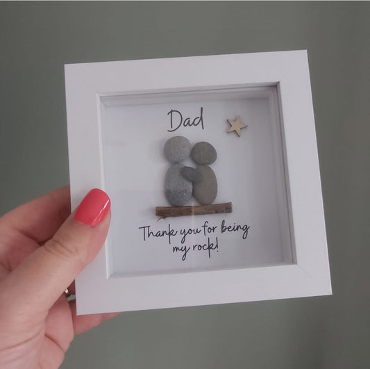Grandad – Framed Pebble Art