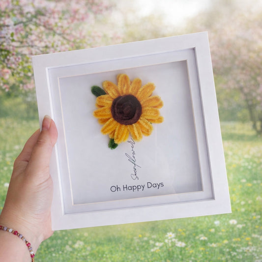 Sunflower Frame 'Oh Happy Days'