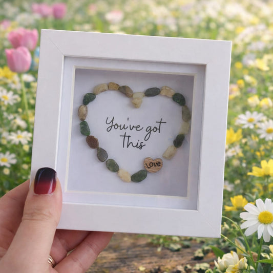 'You've got this' mini stone heart picture