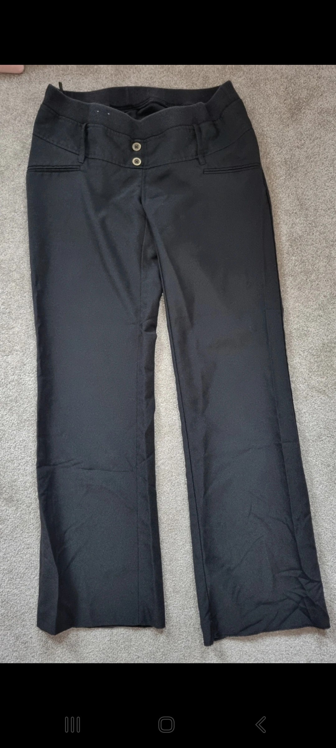Maternity trousers black