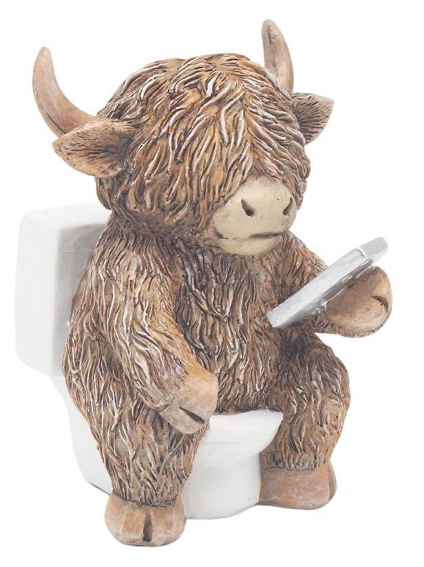 Toilet Highland Cow