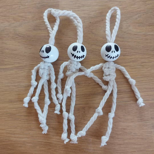 Hand-knotted Macrame Skeleton