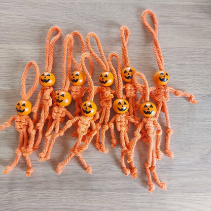 Hand-knotted Pumpkin Decoration