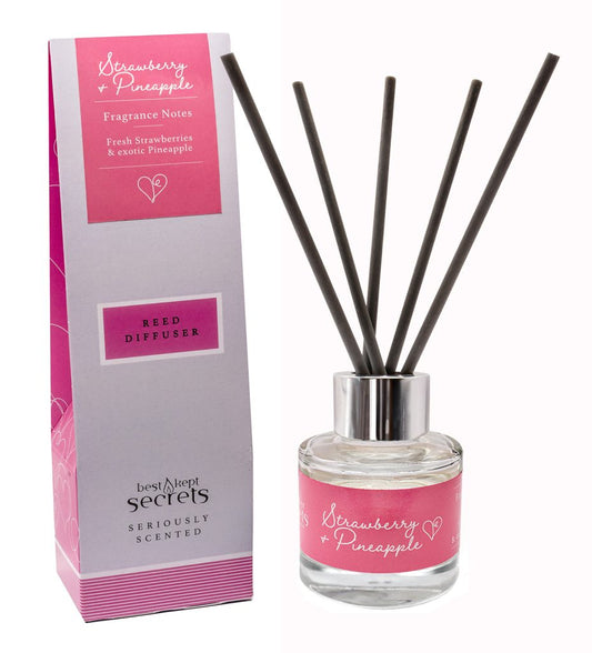 Sparkly Reed Diffuser - Strawberry and Pineapple 50ml