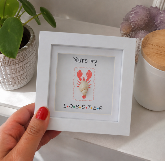 You're my lobster - Hand crafted Pebble Art