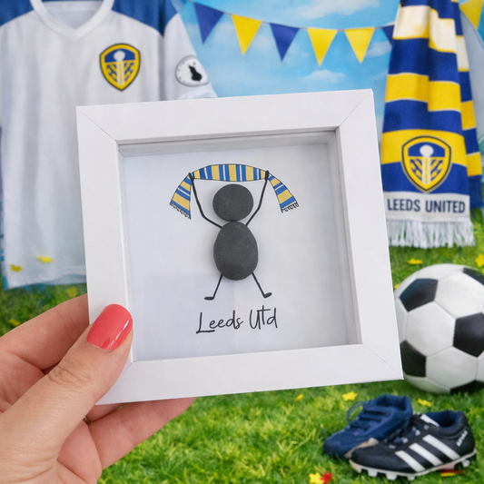 Leeds Utd – Framed Pebble Art