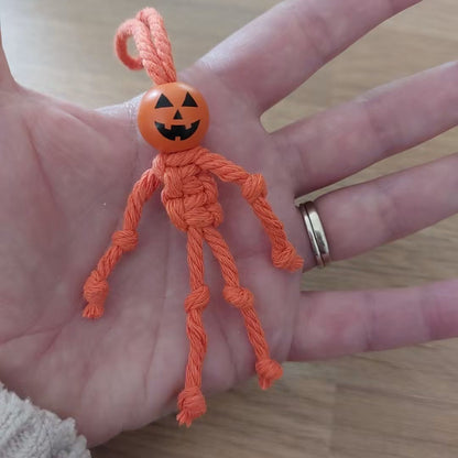 Hand-knotted Pumpkin Decoration
