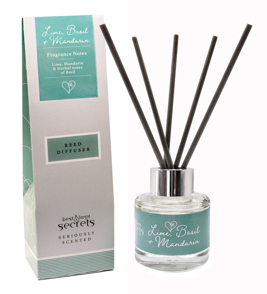 Sparkly Reed Diffuser - Lime, Basil and Mandarin 50ml