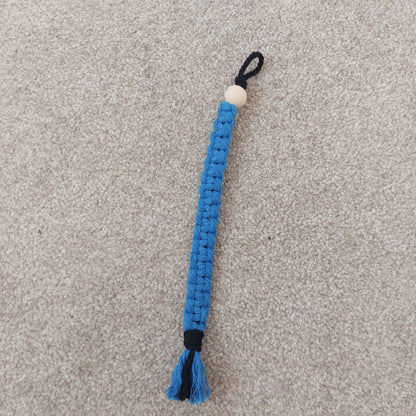 Hand-knotted macrame bookmark