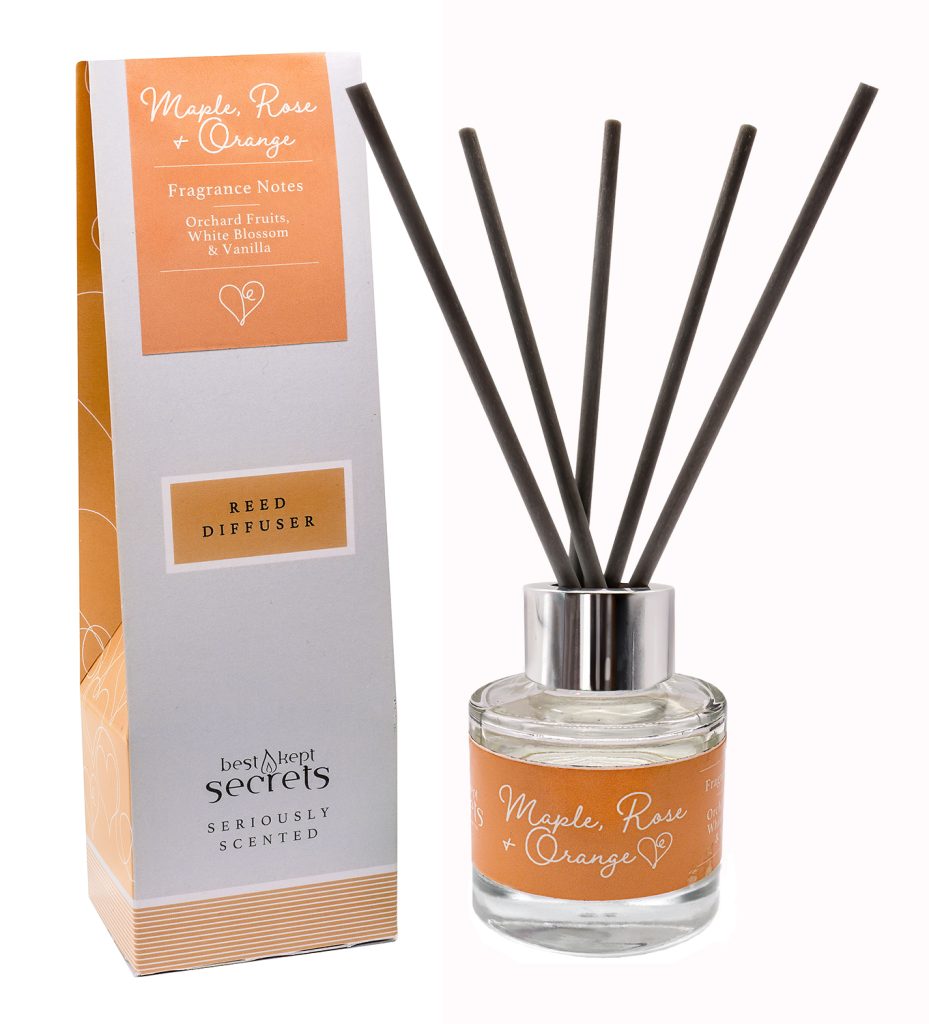 Sparkly Reed Diffuser - Maple, Rose and Orange 50ml