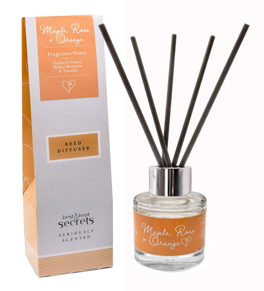 Sparkly Reed Diffuser - Maple, Rose and Orange 50ml