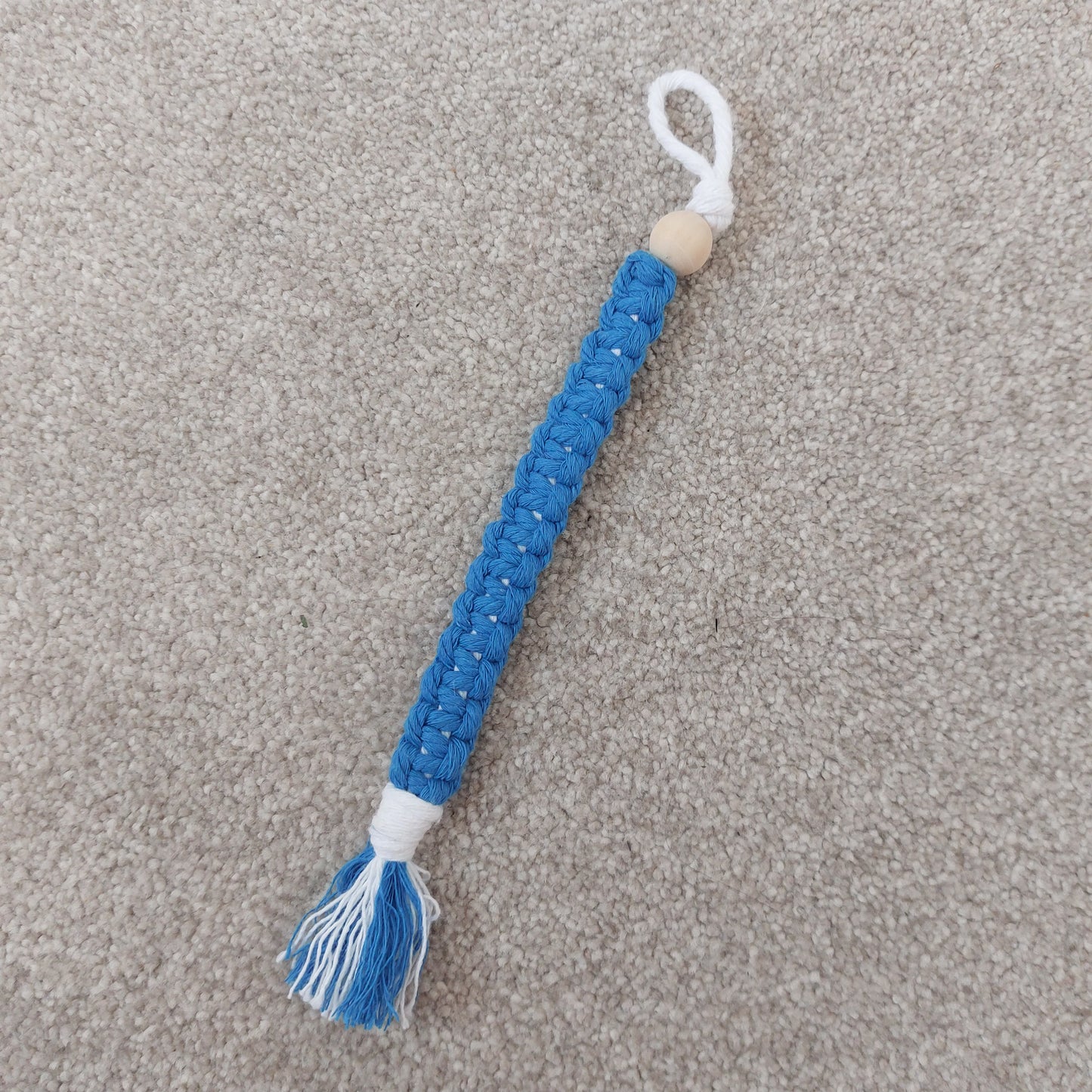 Handmade knotted macrame bookmark