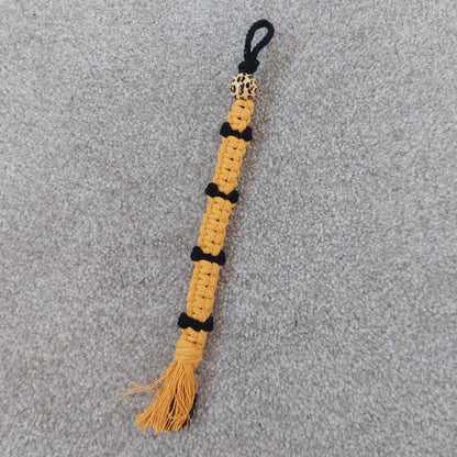Handmade knotted macrame bookmark