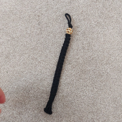 Hand-knotted macrame bookmark