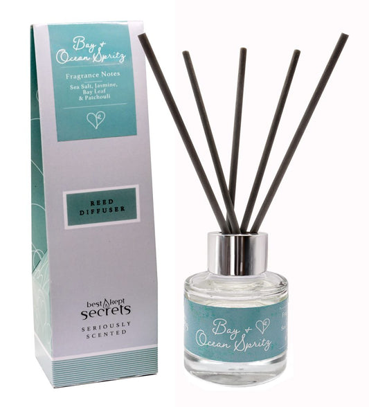 Sparkly Reed Diffuser - Bay and Ocean Spritz 50ml